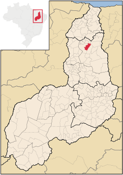 Location of Jatobá do Piauí in the State of Piauí