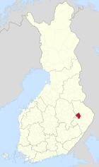 Lage von Polvijärvi in Finnland