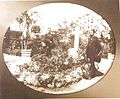 Prince Carol I and Princess Elisabeth at Maria's grave shortly after her death.