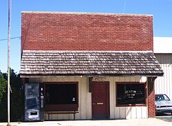 Main façade of the Quapaw Town Hall