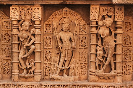 Sculptures at Rani ki Vav, by Snehrashmi