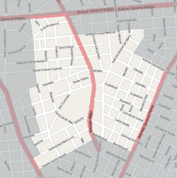 Street map of Reducto