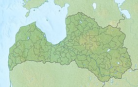 Map showing the location of Slītere National Park