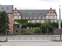 The castle seen from the East, Kirchenbau