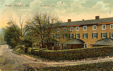 The Guest House c. 1904. This former mill workers' housing was renovated by William Lightfoot Price and served as the main housing during the early days of the arts and crafts colony