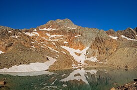 Schneespitze, aufgenommen beim Aufstieg von der Magdeburger Hütte