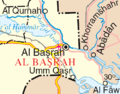 Basra area map.