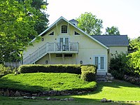 Side view of the "Yellow Barn"