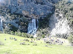 Sotira Waterfall from a distance