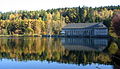 Stilling basin and hydroelectric power station