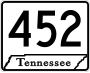 State Route 452 marker