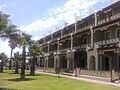 Marine Terrace, Grange Beach (1884). A key example of the Adelaide-style, with three storeys of setback filigree verandahs.[55]