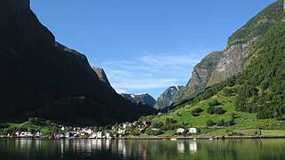 Undredal seen from boat