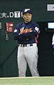 Image 10Sadaharu Oh managing the Japan national team in the 2006 World Baseball Classic. Playing for the Central League's Yomiuri Giants (1959–80), Oh set the professional world record for home runs with 868. (from History of baseball)