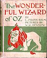 Cover of The Wonderful Wizard of Oz children's book, 1900; published by George M. Hill Company, Chicago