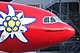 Aircraft livery of Edelweiss Air.