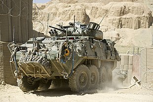 A New Zealand Army LAV III in Afghanistan
