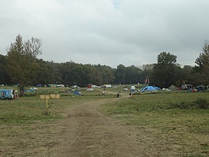 Camp de la Métairie Neuve, sur le haut de la ZAD.