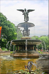 Bethesda Fountain in Central Park, New York City (1873)