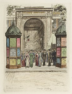 Le passage en 1877 (Dessin du A.-P. Martial)