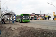 Bus in Derhachi Ukraine