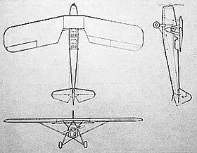 vue en plan de l’avion