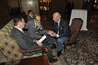 Carter, William Perry and former secretary of state George Shultz, October 12, 2012