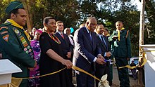 Dr Irvin Khoza, Chairman of South African Premier Soccer League Inaugurates the new road, Dr Irvin Khoza Crescent, at Helderberg College of Higher Education campus on 17 May 2019