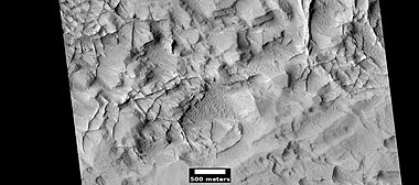 Linear ridge networks, as seen by HiRISE under HiWish program