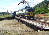 The largest working rail turntable in the U.S. is in Port Jervis