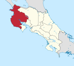 Provincia di Guanacaste – Localizzazione