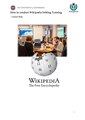 How to conduct Wikipedia Editing Training (lesson plan)