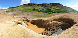 Vue panoramique de la source