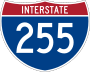 Interstate 255 marker