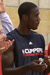 Kareem Rush is wearing a L.A. Clippers tank top in 2009