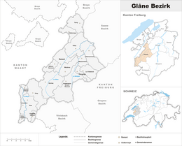 Glâne – Mappa