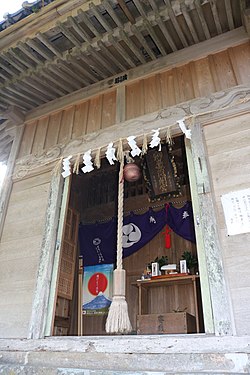 雲見浅間神社の本殿（2017年2月11日撮影）