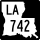Louisiana Highway 742 marker