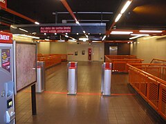 Intérieur de la station Marbrerie