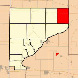 Location of Medina Township in Warren County
