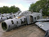 Structural view of partially disassembled German F-4 Phantoms (2009).