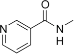 Skeletal formula of nicotinyl methylamide