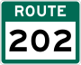Route 202 marker
