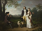Seen in Parkinson's house: Jens Juel, Niels Ryberg with his Son Johan Christian and his Daughter-in-Law Engelke, née Falbe, 1797.