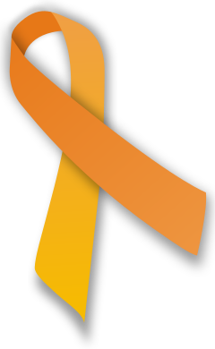 Orange awareness ribbon