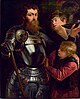 Portrait of an unknown man in plate armour normally attributed to Peter Paul Rubens