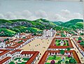 Painting of Comayagua, by Jesús Valladares Tejeda