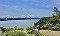 Image 50Atop the Hudson Palisades in Englewood Cliffs, Bergen County, overlooking the Hudson River, the George Washington Bridge, and the skyscrapers of Midtown Manhattan, New York City (from New Jersey)
