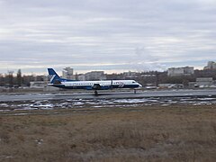 Saab 2000 авиакомпании «Полёт» в Белгороде