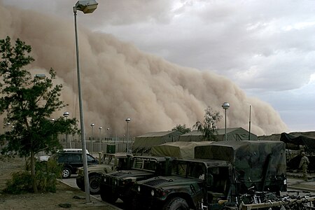 Dust storm by Cpl. Alicia M. Garcia, United States Marine Corps